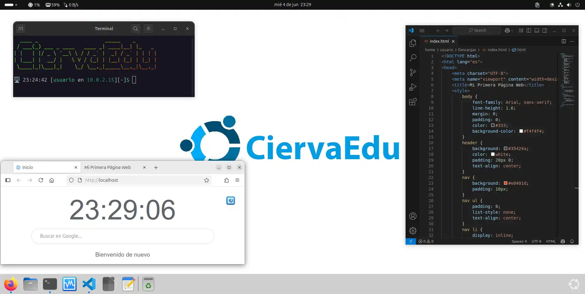 CiervaEdu Dashboard